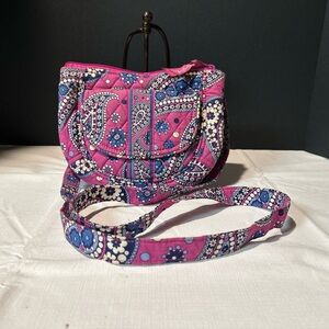 Vera Bradley RETIRED Boysenberry Crossbody or Shoulder Bag floral purse handbag